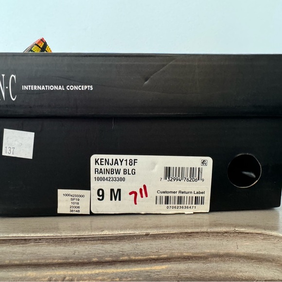 INC International Concepts rainbow stilettos. Size 9. Never worn. - Picture 7 of 8